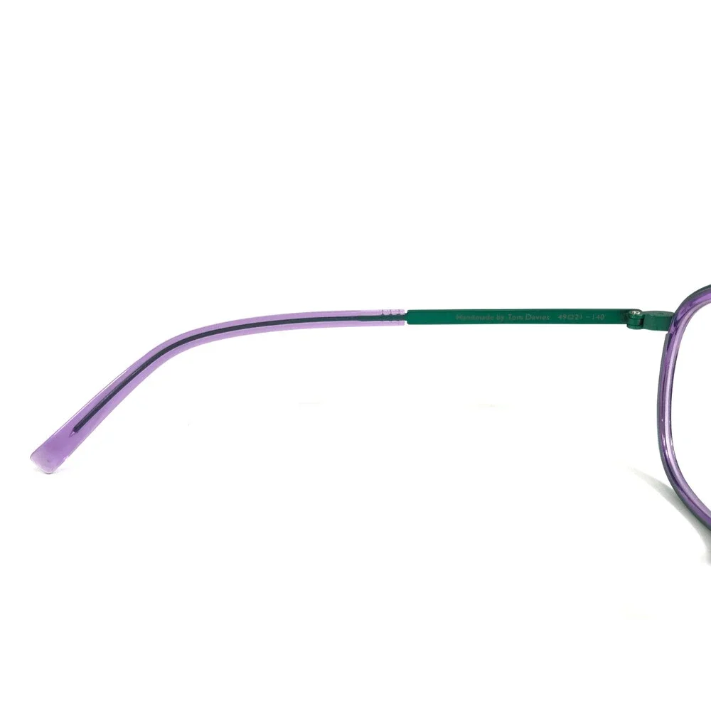 Tom Davies Eyeglasses Frames TD734 Col. 2188 Purple Turquoise Green 49-21-140